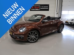 Volkswagen Beetle Cabriolet - 1.4 TSI Allstar BTW LED App connect Automaat Fender 20 inch Camera Half Leer Navigatie Blu
