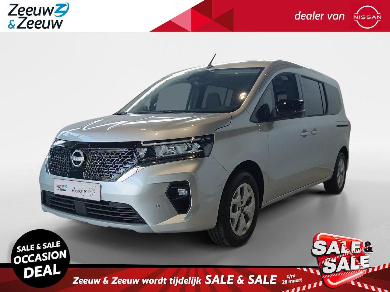 Nissan Townstar Evalia - N-Connecta L2 45 kWh 122PK AUTOMAAT -persoons*Multi functioneel*€5000,- VOORRAADKORTING*Ac - AutoWereld.nl