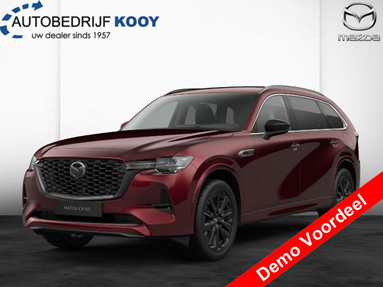 Mazda CX-80 - 2.5 PHEV Homura + / Uitzonderlijk voordeel / Captain / Tan leder - AutoWereld.nl