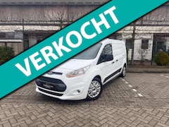 Ford Transit Connect - 1.6 TDCI L2 Trend LANG MODEL 3 PERSOON DUBBEL SCHUIFDEUR NAP APK AIRCO 2015 180DK TREKHAAK