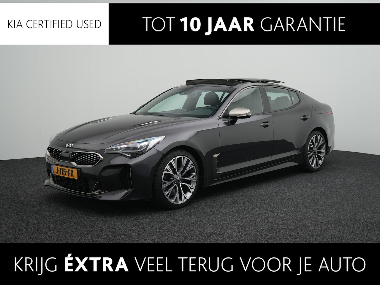 Kia Stinger - 2.0 T-GDI GT-Line | Dealerauto | Full options! | Schuif-kanteldak | Vol leder | Stoelverko - AutoWereld.nl