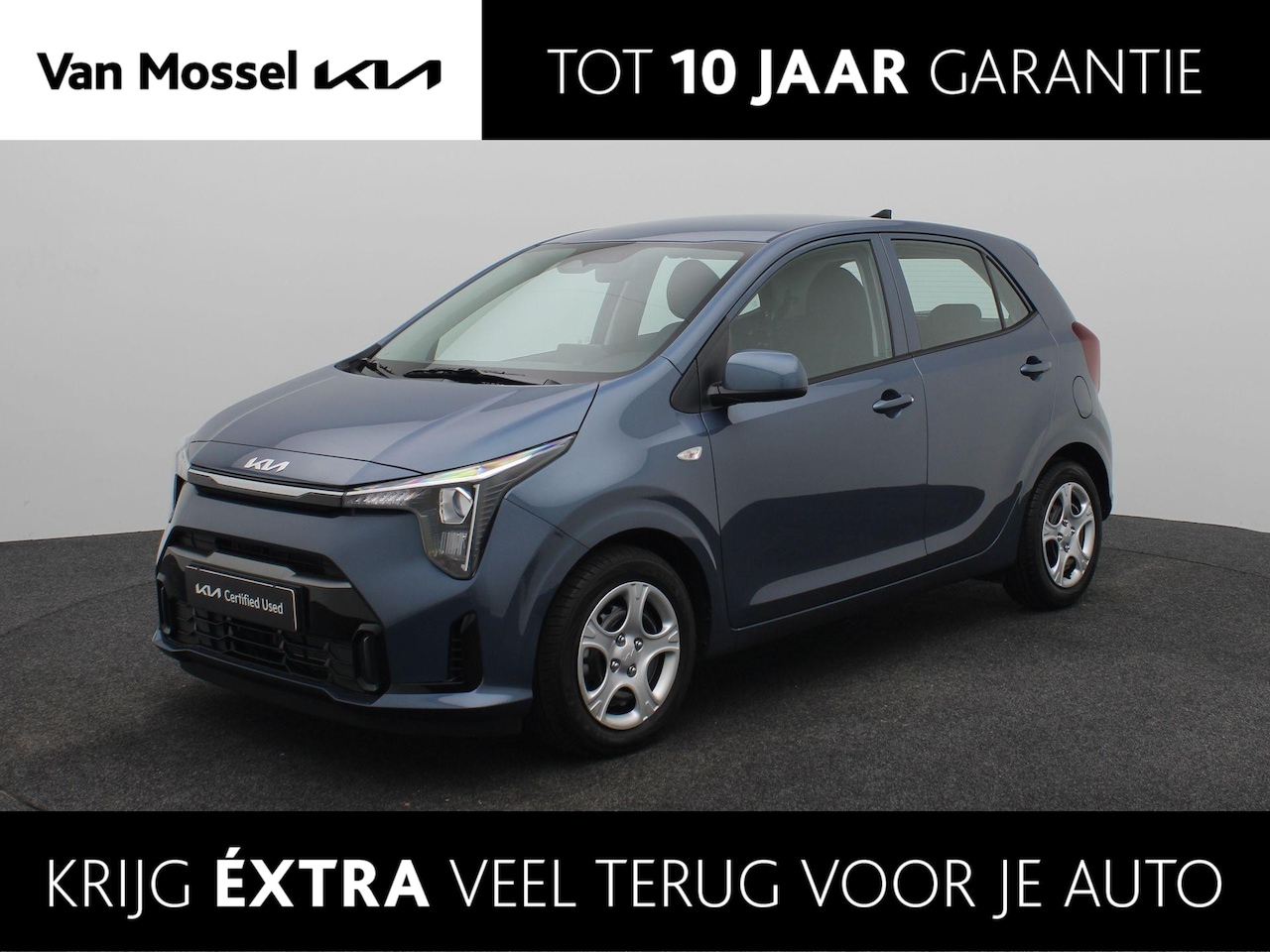 Kia Picanto - 1.0 DPI DynamicLine | AUTOMAAT  | Navigatie | Cruise Control | Airco - AutoWereld.nl