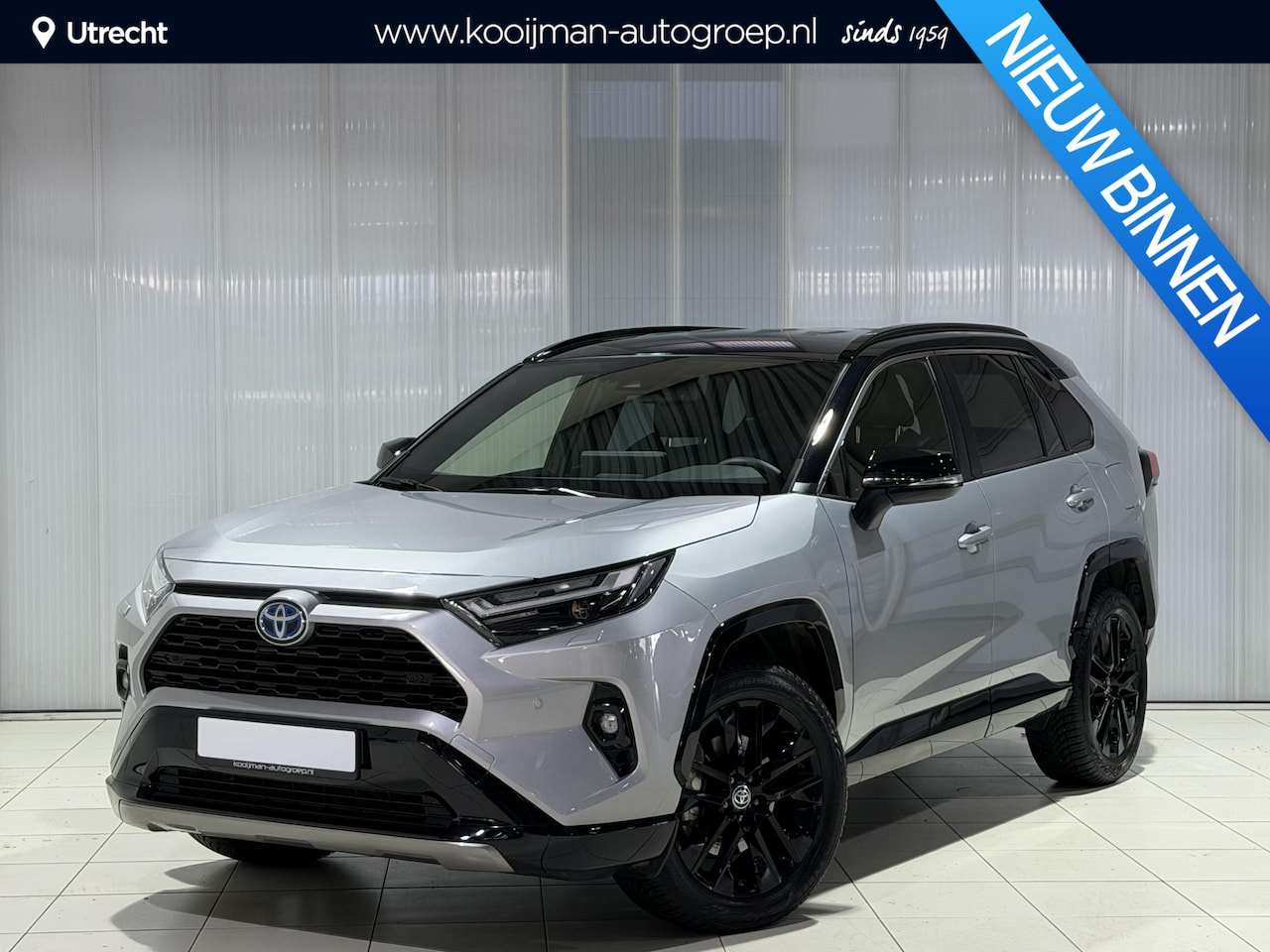 Toyota RAV4 - 2.5 Hybrid AWD Bi-Tone Automaat Navigatie, Stuurwiel- & Stoelverwarming, LED, PDC, LMV, El - AutoWereld.nl