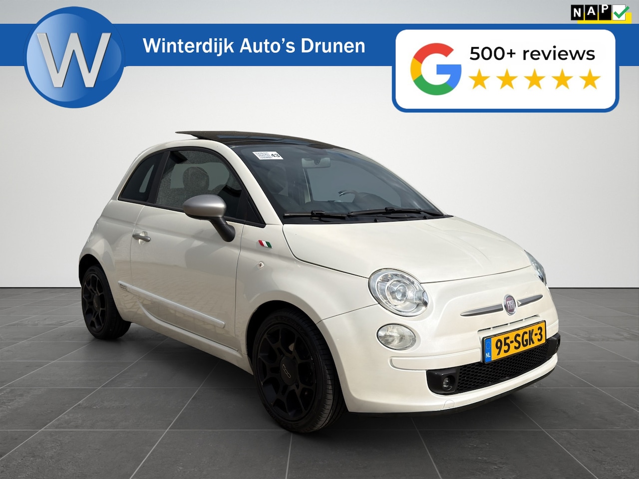 Fiat 500 - 0.9 TwinAir Plus Automaat|Panorama|Boekjes Aanwezig - AutoWereld.nl