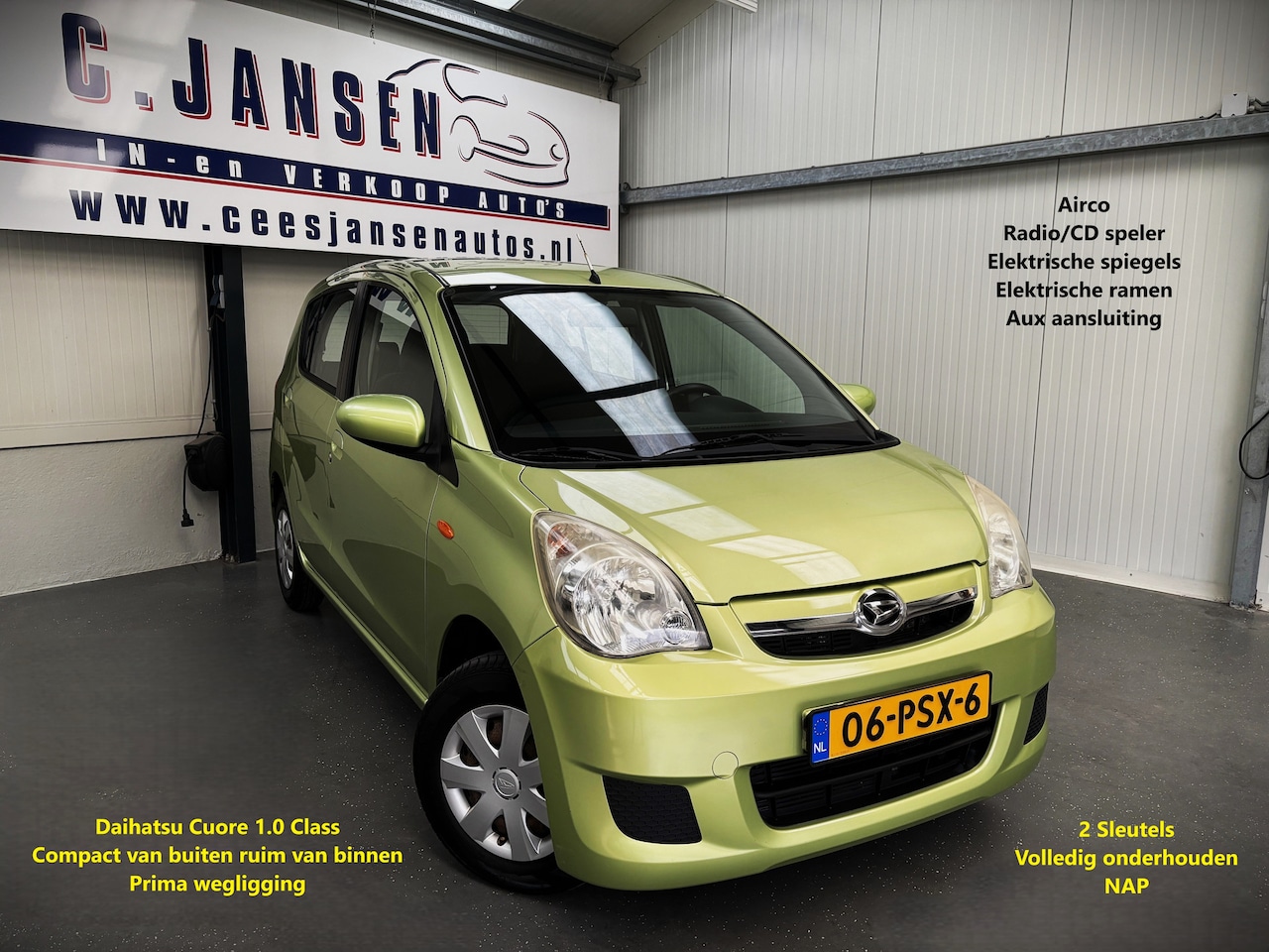 Daihatsu Cuore - 1.0 Class Nette auto! | AUX aansluiting | Airco | Isofix-bevestigingspunten voor kinderzit - AutoWereld.nl