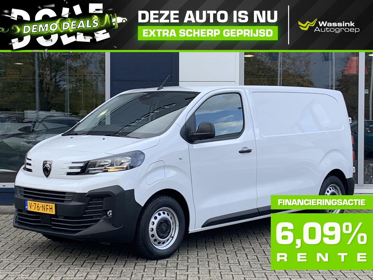 Peugeot Expert - GB L2 75kWh 136pk Elektrisch 3-zits I Navigatie I Airconditioning | Cruise Control | Parke - AutoWereld.nl
