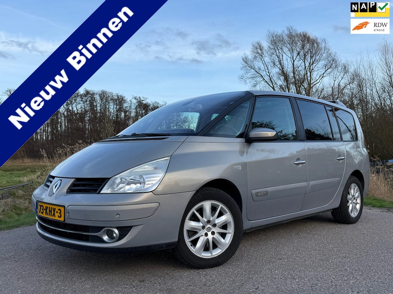 Renault Grand Espace - 2.0T Dynamique | 7 Persoons | Panoramadak | H-Leder | Clima | Navi | Trekhaak | 17" Velgen - AutoWereld.nl