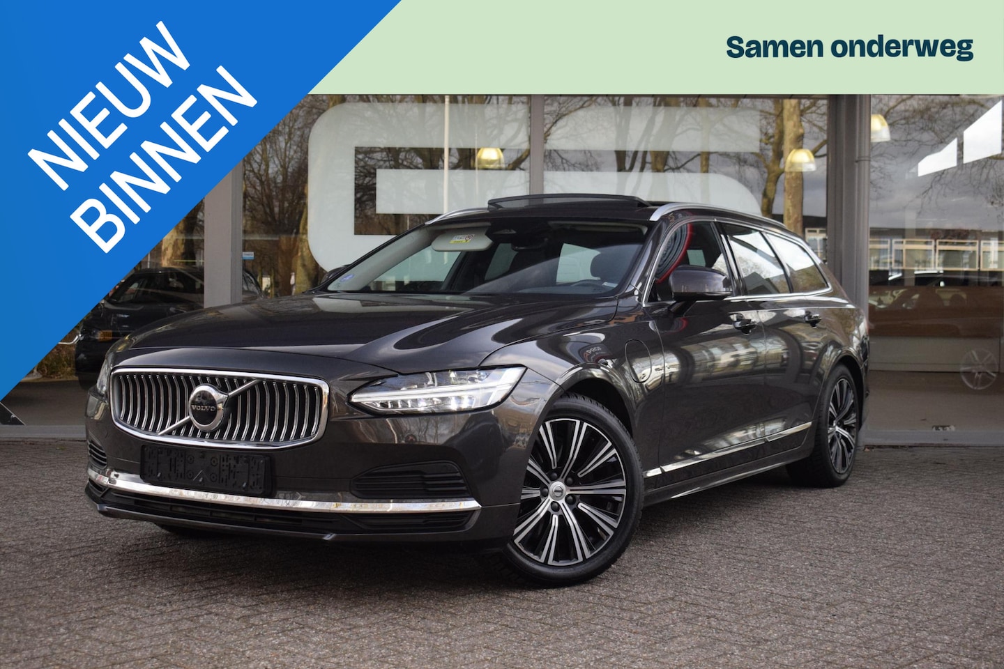 Volvo V90 - 2.0 T6 AWD Inscription PANO|ACC|TREKHAAK|STOEL+STW - AutoWereld.nl