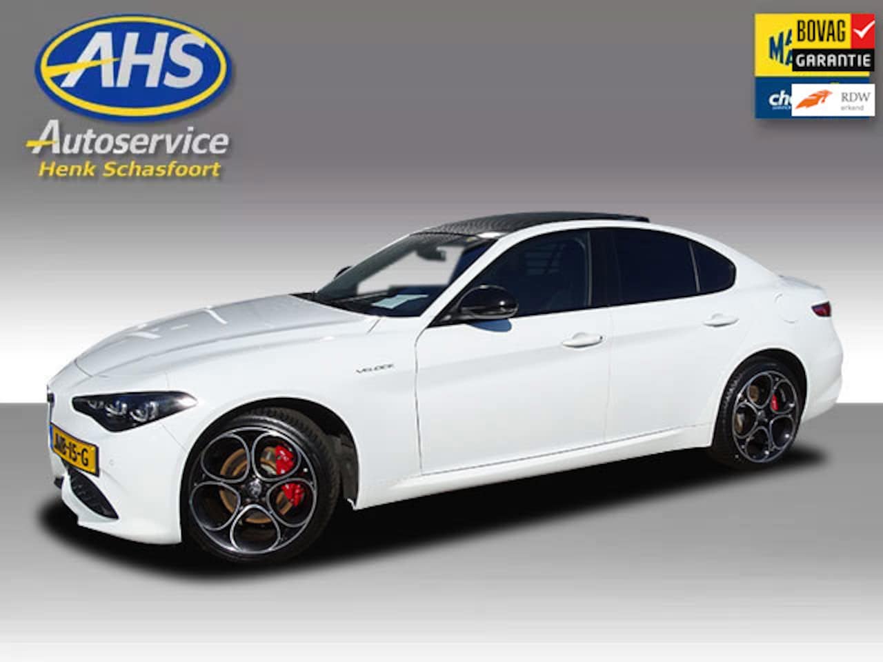 Alfa Romeo Giulia - 2.0 T GME AWD Veloce 2.0 T GME AWD Veloce 280PK, panoramadak! - AutoWereld.nl