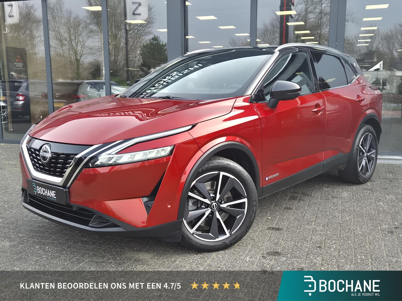 Nissan Qashqai - 1.5 e-Power Tekna | Gen-2 | 1/2 lederen interieur | Glazen dak | 19 inch  LM Velgen | Fuji - AutoWereld.nl