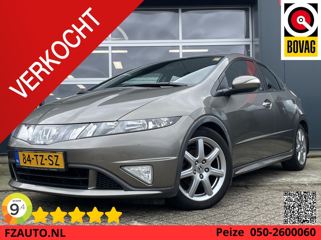 Honda Civic - 1.8 Sport - Lichtmetalen velgen - Airconditioning - Cruise Control - AutoWereld.nl
