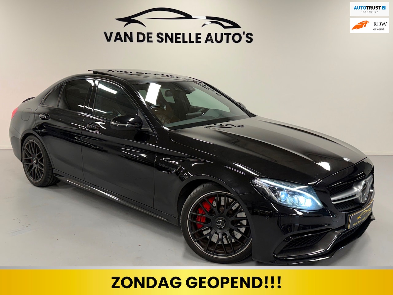 Mercedes-Benz C-klasse - AMG 63 S PANO/KUIPSTOELEN/CAMERA/ONDERHOUDSHISTORIE - AutoWereld.nl