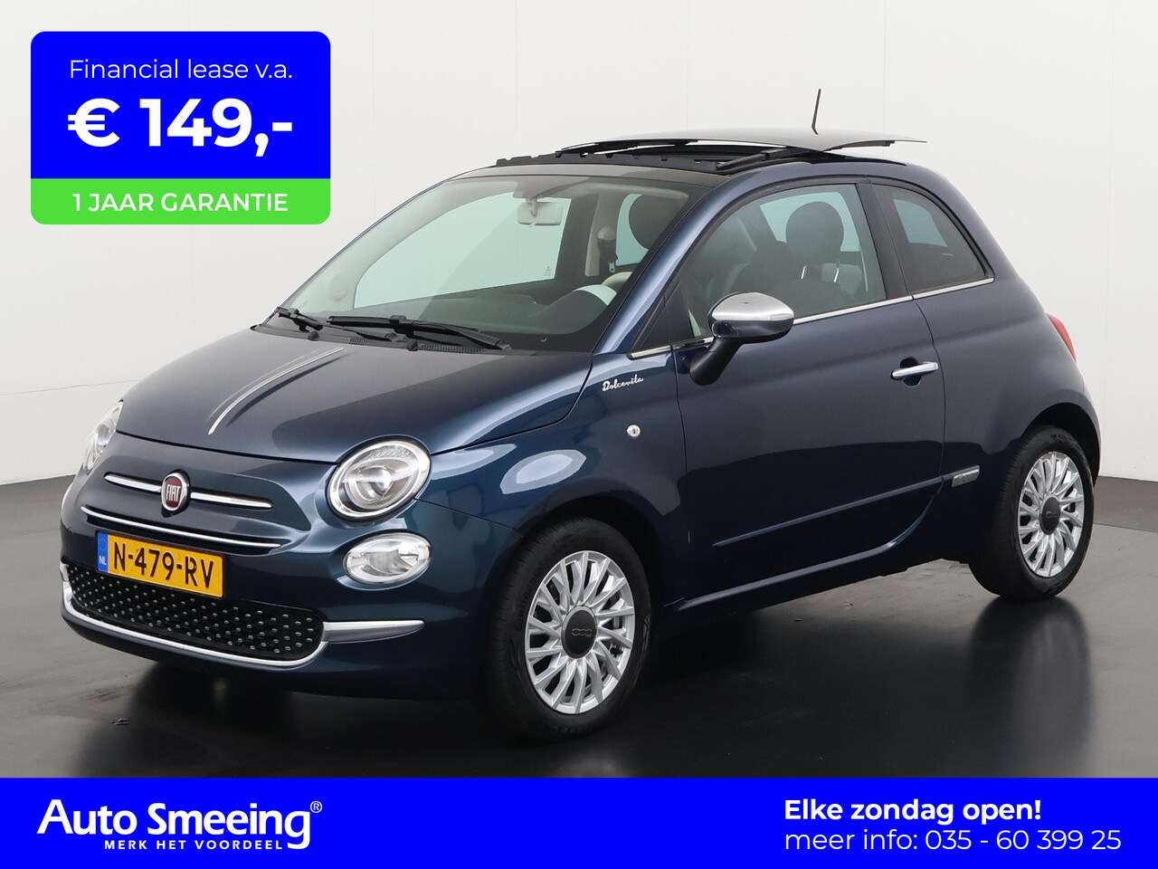 Fiat 500 - 1.0 Hybrid Dolcevita | Schuifdak | Zondag Open! - AutoWereld.nl