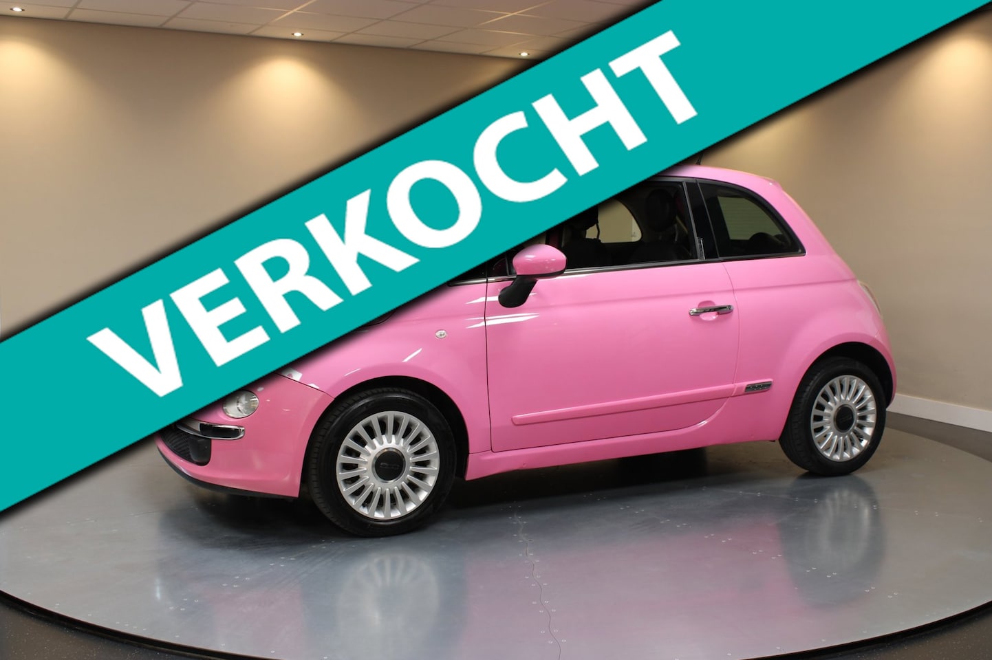 Fiat 500 - 1.2 Rosa *Special Edition Roze!* Automaat|Pano|Climate|NAP - AutoWereld.nl