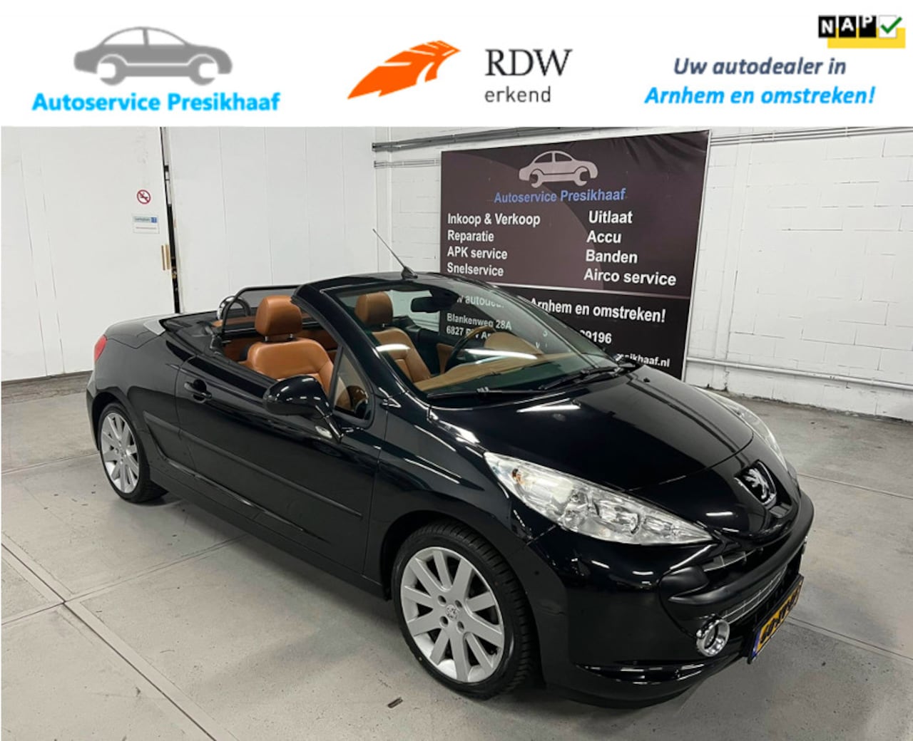 Peugeot 207 CC - 1.6-16V T Féline VOL-LEDER / NAP / NAVIGATIE - AutoWereld.nl