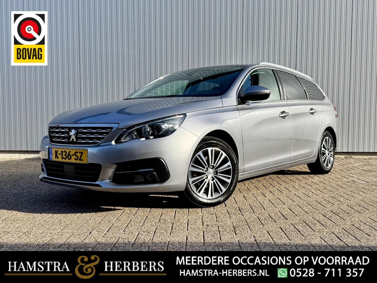 Peugeot 308 SW - 1.2 PureTech Blue Lease Allure antraciet - AutoWereld.nl