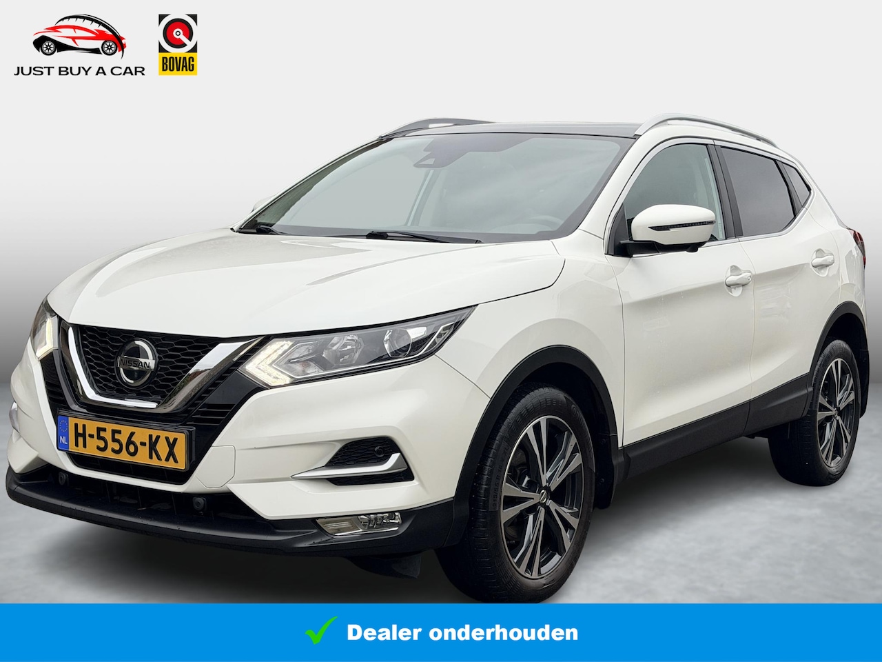 Nissan Qashqai - 1.3 DIG-T Tekna / Panorama / Leder-Stof / DAB / Apple Carplay & Android Auto / Cruise Cont - AutoWereld.nl