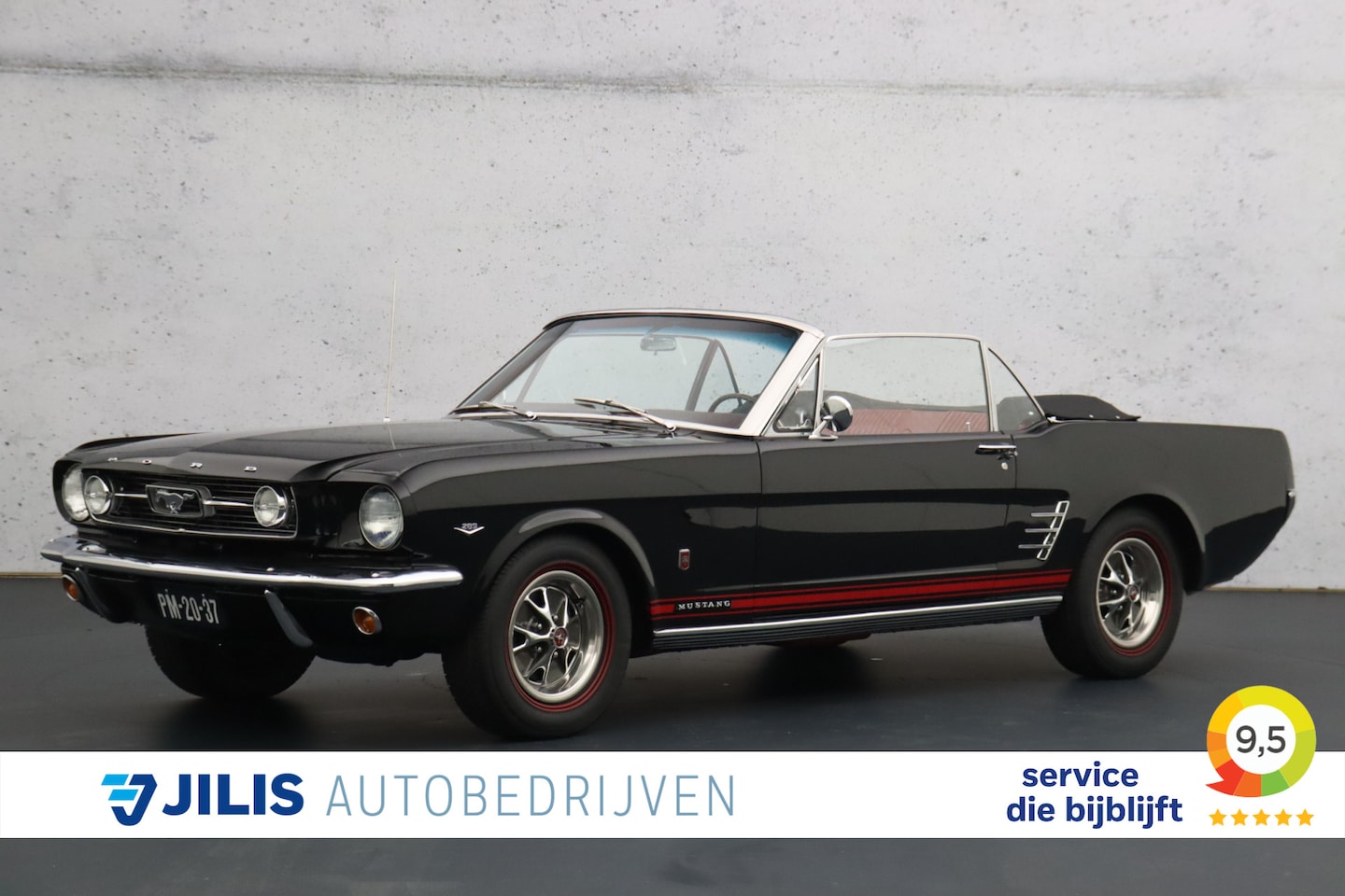 Ford Mustang - Cabriolet V8 | Handgeschakeld | Perfect gerestaureerd | Elektrische kap | Nieuw lederen in - AutoWereld.nl