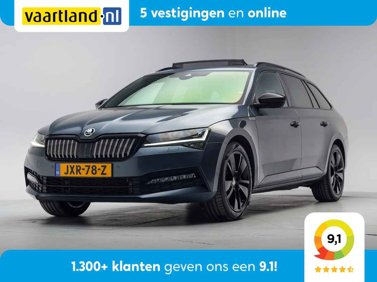Skoda Superb Combi - 1.4 TSI iV PHEV Sportline Aut. [ Panorama Navi LED Leder/Alcantara ] - AutoWereld.nl