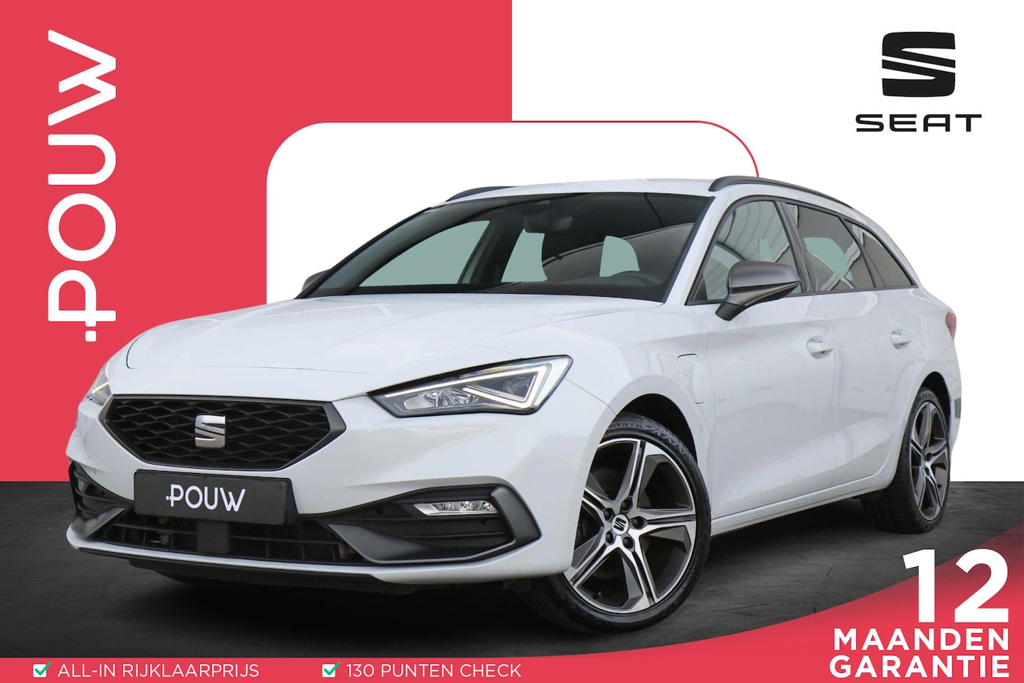 SEAT Leon Sportstourer - 1.4 TSI 204pk eHybrid PHEV FR | SoH 91% | Navigatie | Stoelverwarming | Achteruitrijcamera - AutoWereld.nl