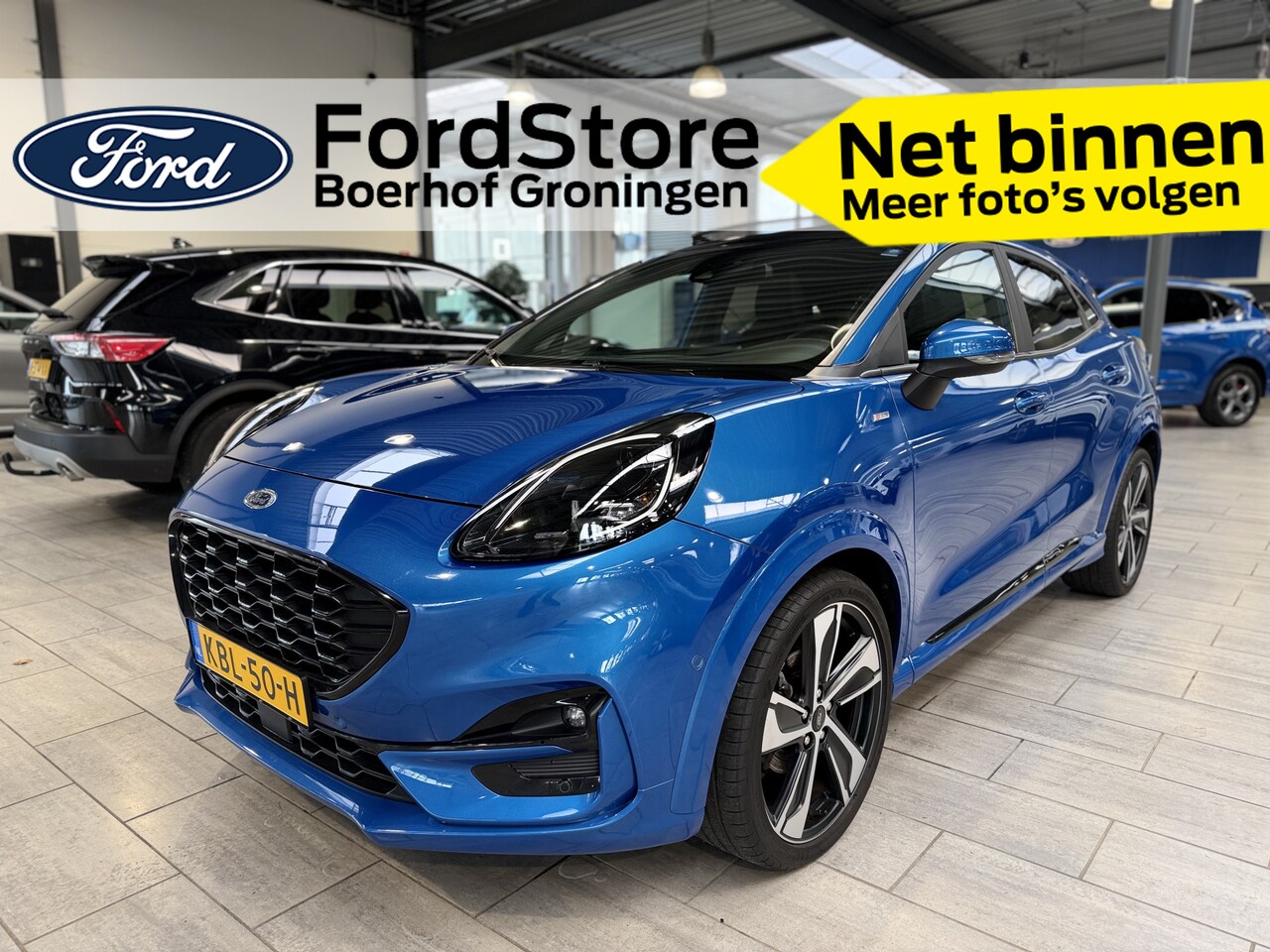 Ford Puma - EcoBoost Hybrid 155 pk ST-Line | Pano | Winter Pack | Camera | LED | 19" | Adapt. cruise | - AutoWereld.nl