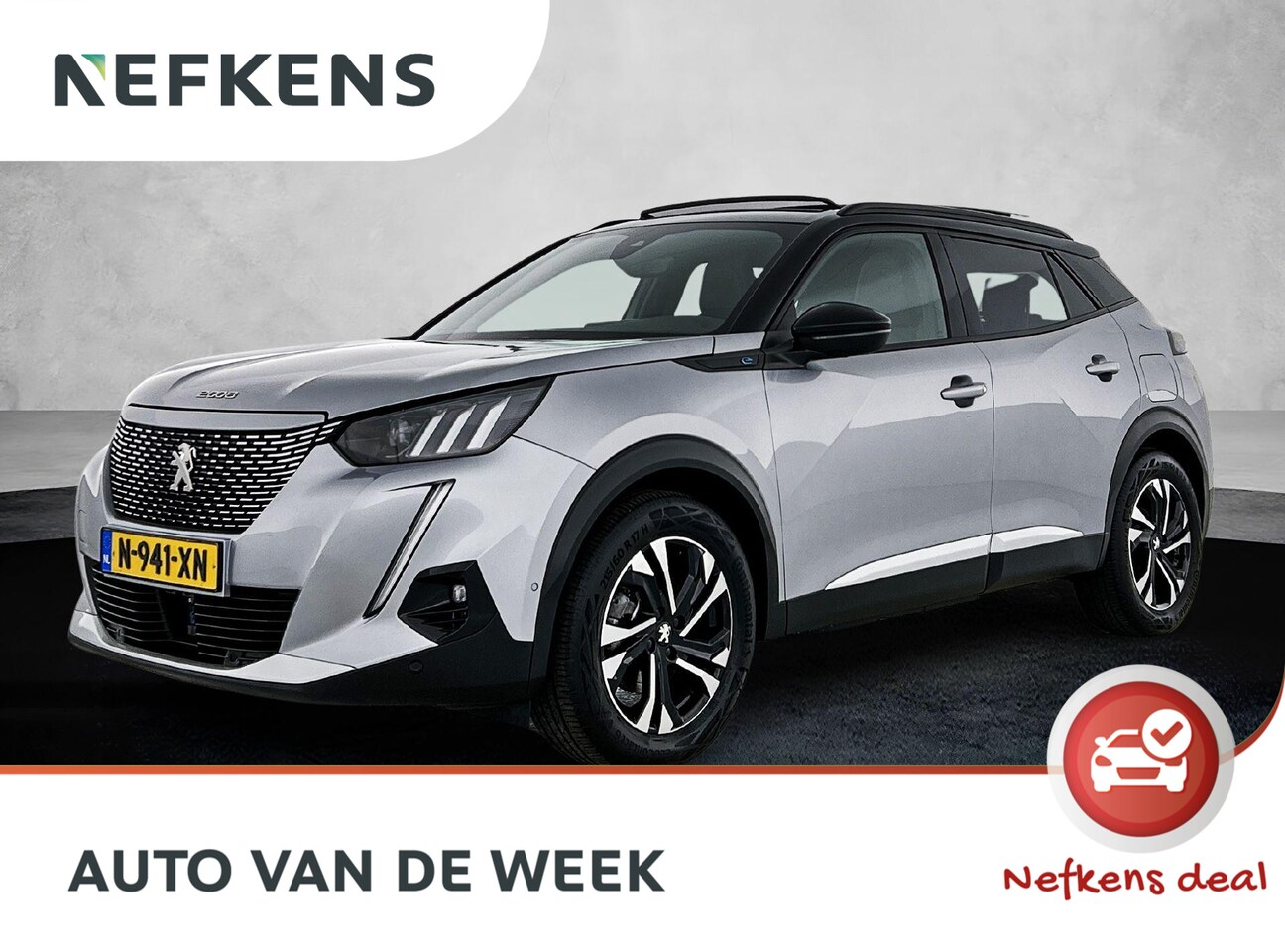 Peugeot e-2008 - SUV EV GT 50 kWh 136pk | Accu SOH 92,6% | Navigatie | Schuif-/Kanteldak | Achteruitrijcame - AutoWereld.nl