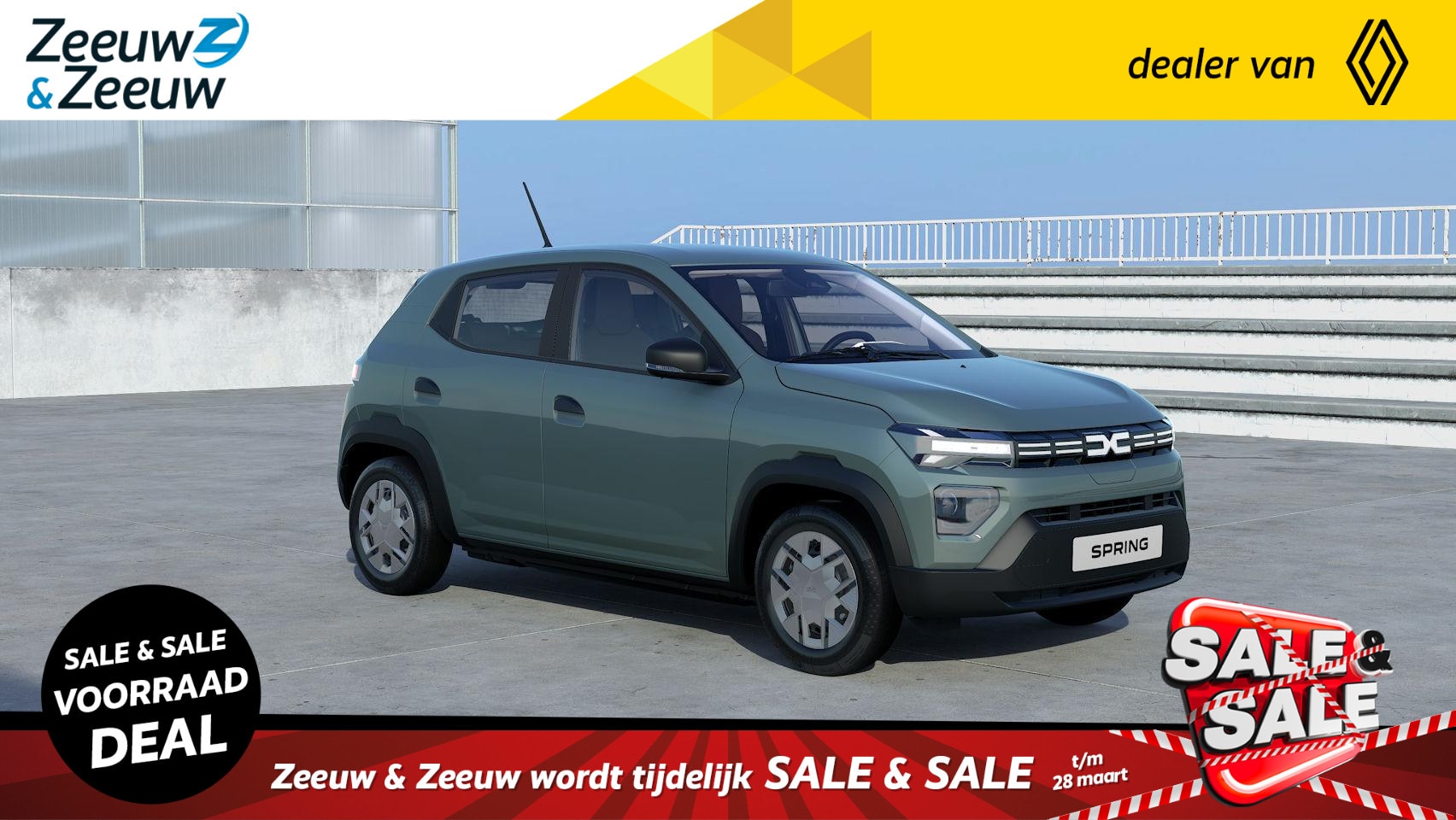 Dacia Spring - Essential 70 24.3 kWh | GOEDKOOPSTE ELEKTRISCHE AUTO VAN NL | NU TE BESTELLEN BIJ ZEEUW EN - AutoWereld.nl