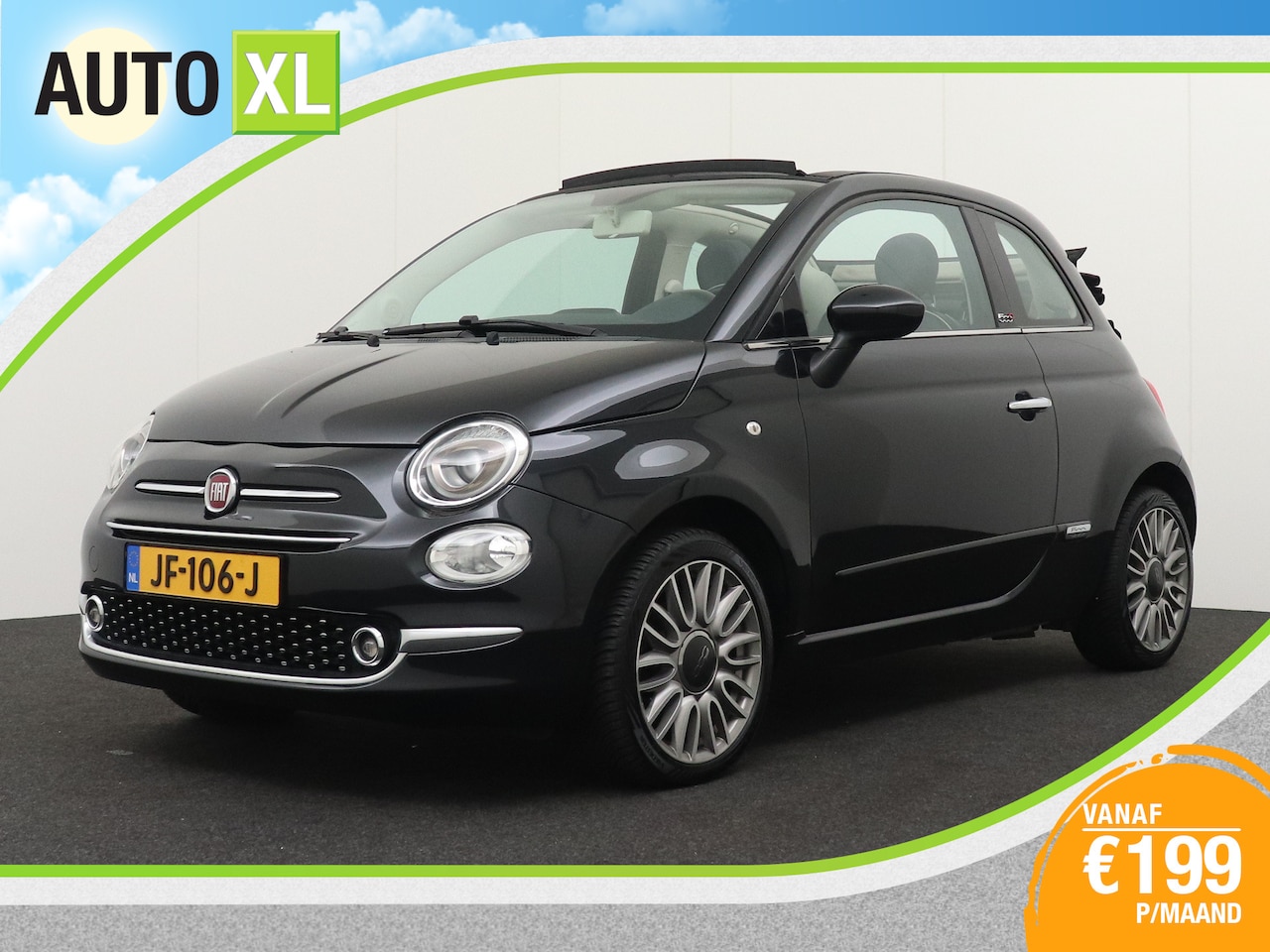 Fiat 500 C - Turbo Lounge Cabrio Digi. Dash. Led Multimedia-Scherm - AutoWereld.nl