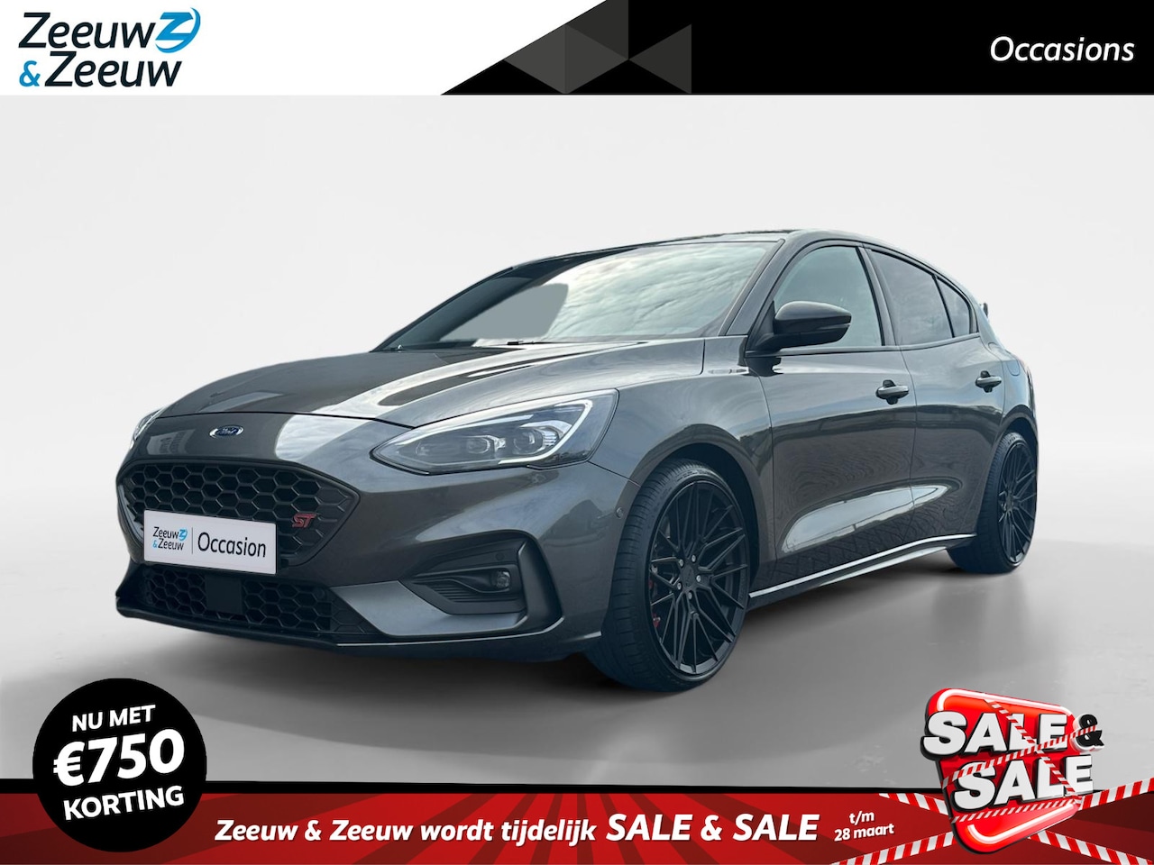 Ford Focus - 2.3 EcoBoost ST-3 | 280 PK | Launch control | Recaro stoelen | 19" inch lichtmetalen velge - AutoWereld.nl
