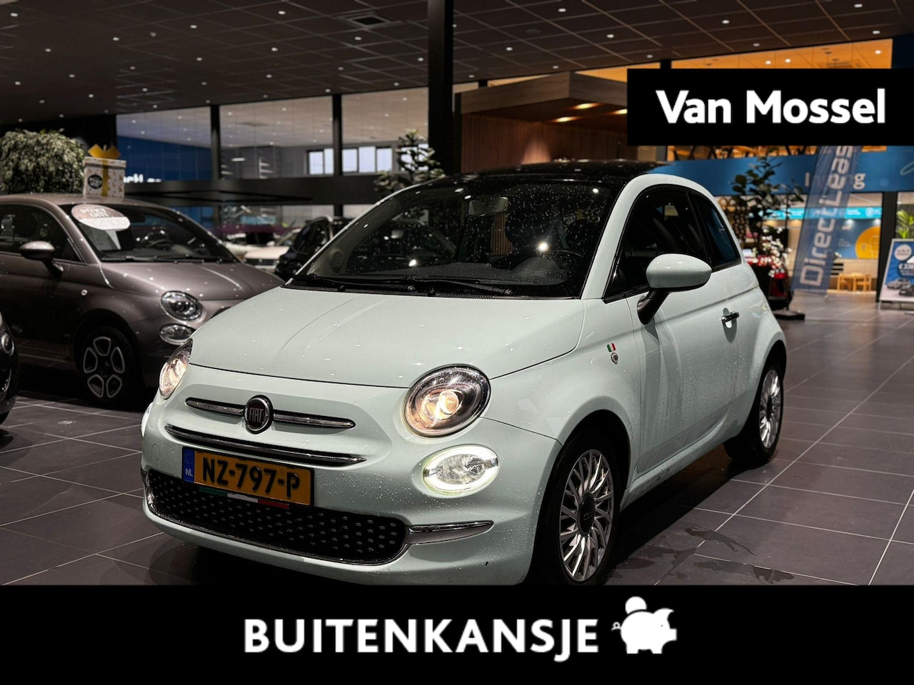 Fiat 500 - 0.9 TwinAir Turbo Lounge | Wordt verwacht | Panoramisch glazen zonnedak met elektrisch zon - AutoWereld.nl