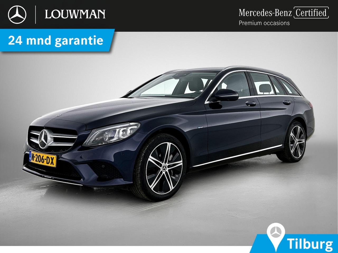 Mercedes-Benz C-klasse Estate - 300 e Business Solution Luxury ht metalen velgen | Navigatie| Elect bed voorstoelen met me - AutoWereld.nl
