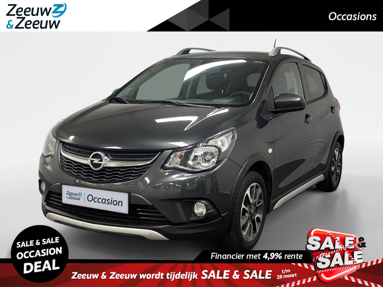 Opel Karl - 1.0 Rocks Online Edition AUTOMAAT AIRCO CRUISE CONTROLE APPLE CARPLAY ANDROID AUTO LM VELG - AutoWereld.nl