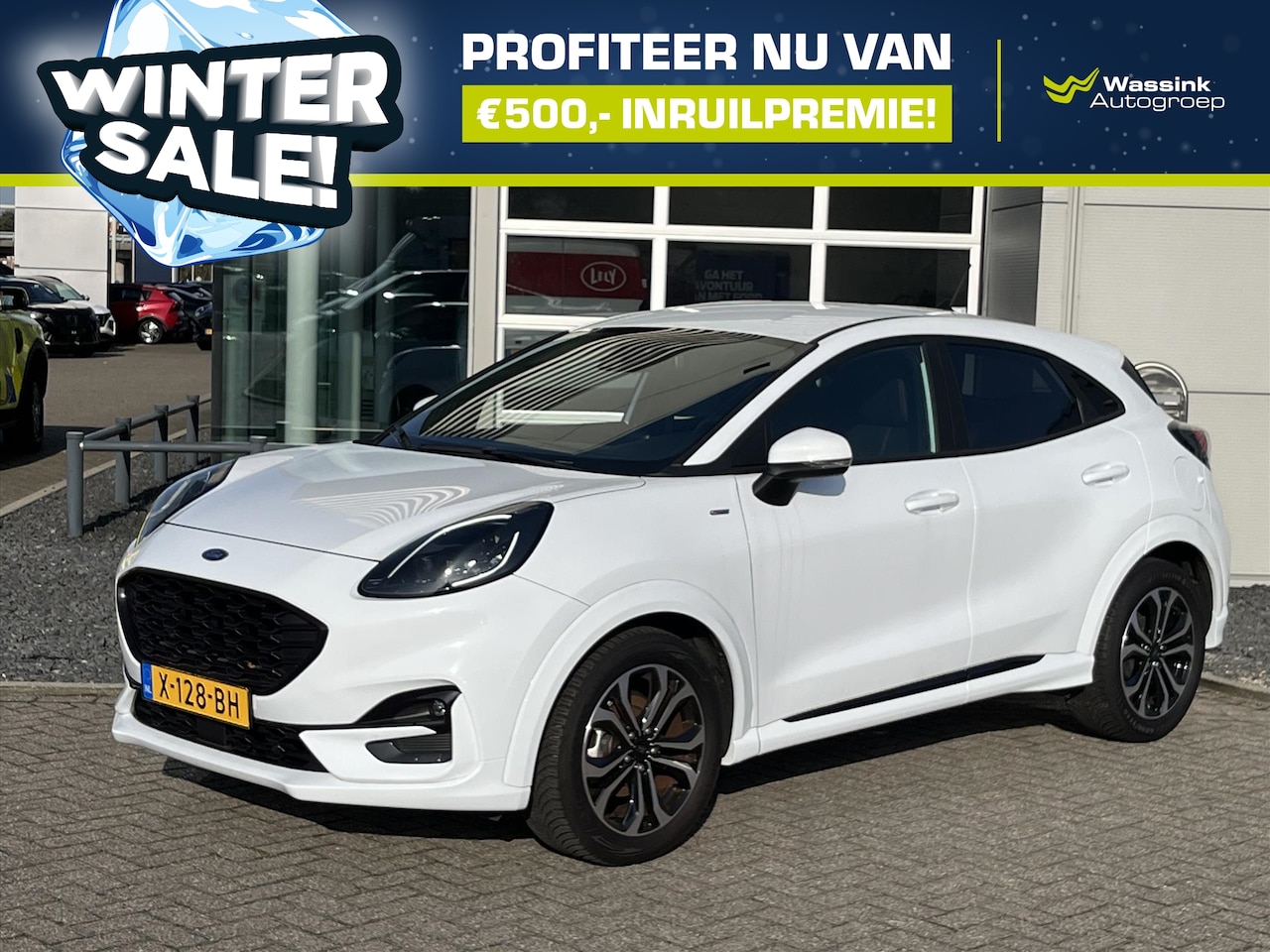Ford Puma - 1.0i Ecoboost Hybrid 125pk ST-Line | WINTERSALE | Navigatie | Winterpack | Cruise Control - AutoWereld.nl
