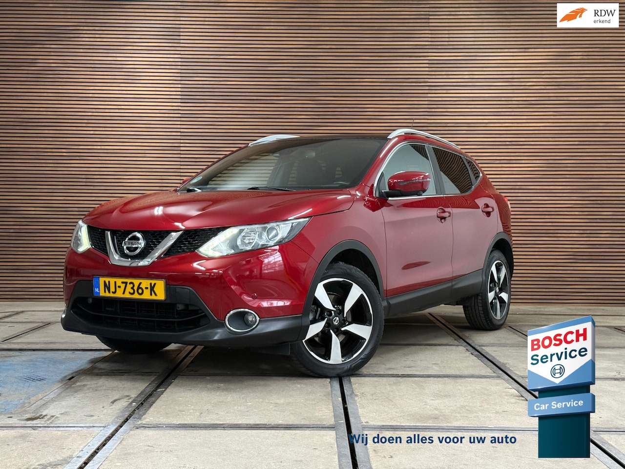 Nissan Qashqai - 1.6 N-Vision 163 PK | Pano | Trekhaak | 360° Camera | Cruise Control | Navigatie | Half le - AutoWereld.nl