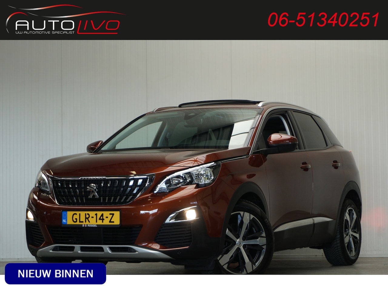 Peugeot 3008 - 1.2 PureTech Première AUTOMAAT! PANO H.LEER CLIMA CAMERA PDC etc. - AutoWereld.nl
