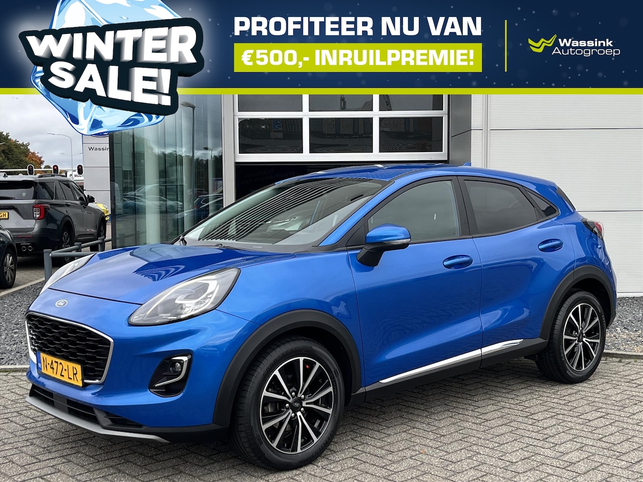 Ford Puma - 1.0i Ecoboost 125pk automaat Titanium | WINTERSALE Navigatie | Klimatronic | Parkeersensor - AutoWereld.nl