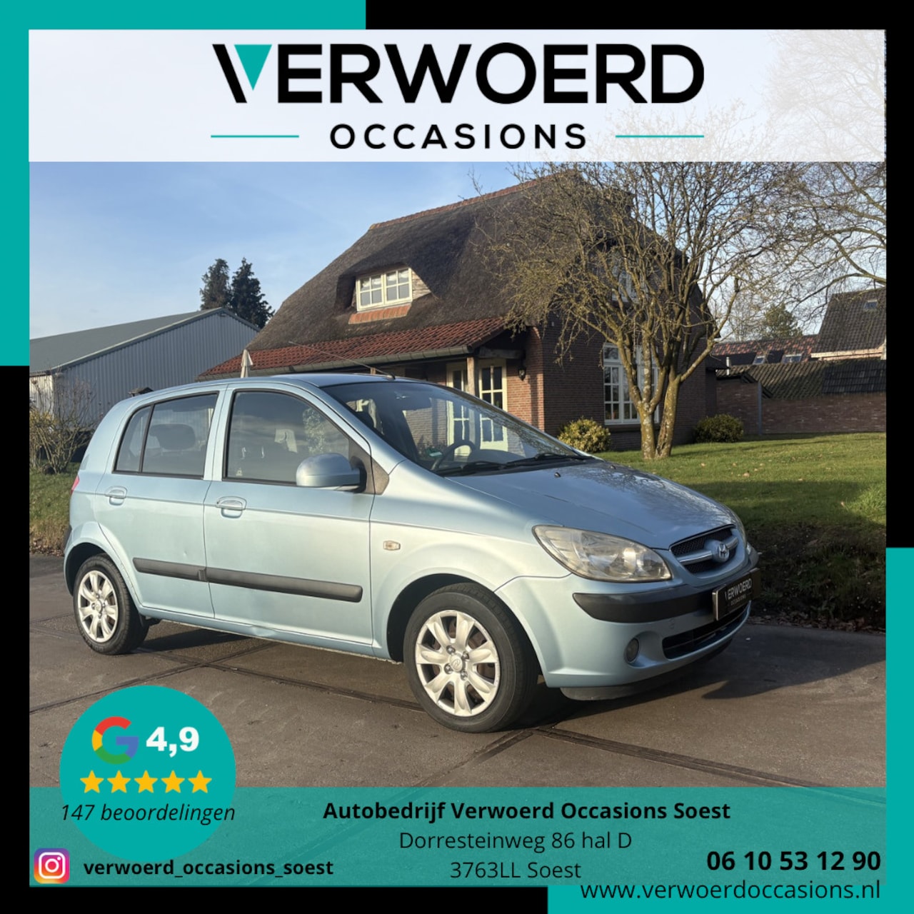 Hyundai Getz - 1.4i Active Cool|ISOFIX|BLUETOOTH|AIRCO|ONDERHOUDEN|BOEKJES|NAP|NL-AUTO|2 KEYS| - AutoWereld.nl