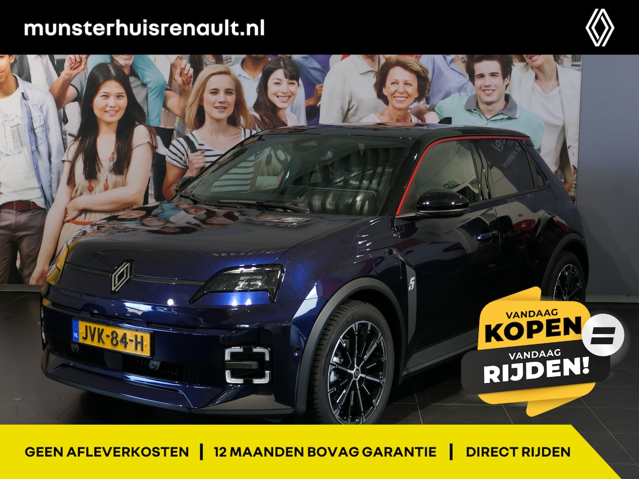 Renault 5 - comfort range techno 52 kWh - DEMO! - vraag naar beschikbaarheid - Dodehoek - Parkeerassis - AutoWereld.nl