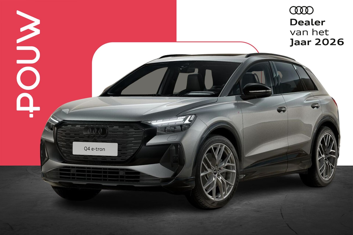 Audi Q4 e-tron - 45 quattro 286pk S Edition Competition 82 kWh | Panoramadak | 21" Velgen - AutoWereld.nl