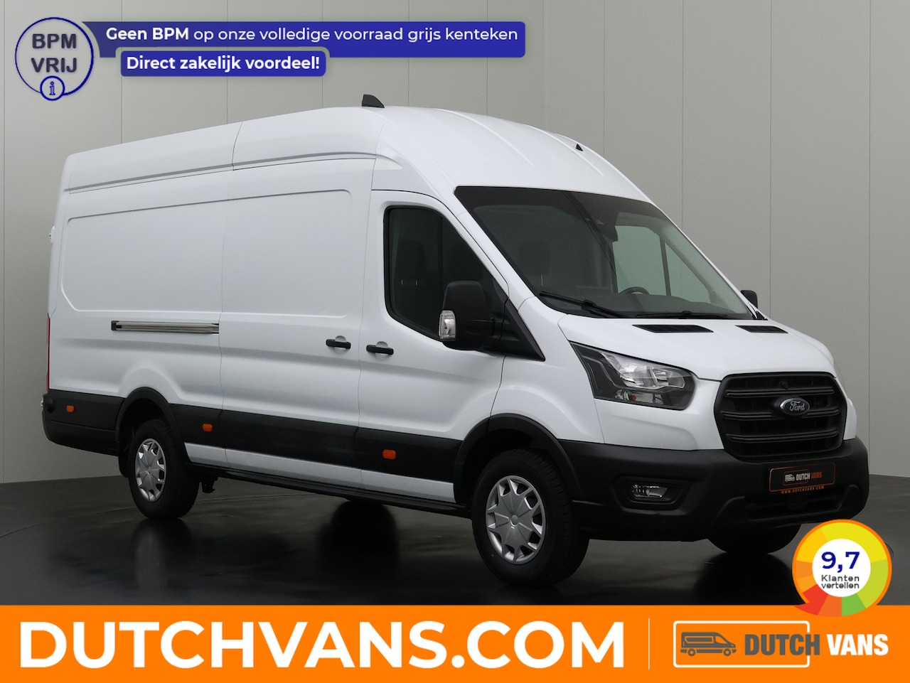 Ford Transit - 2.0TDCi L4H3 Jumbo | Groot Multimedia | Camera | 3-Zits | Airco | Cruise | Betimmering - AutoWereld.nl
