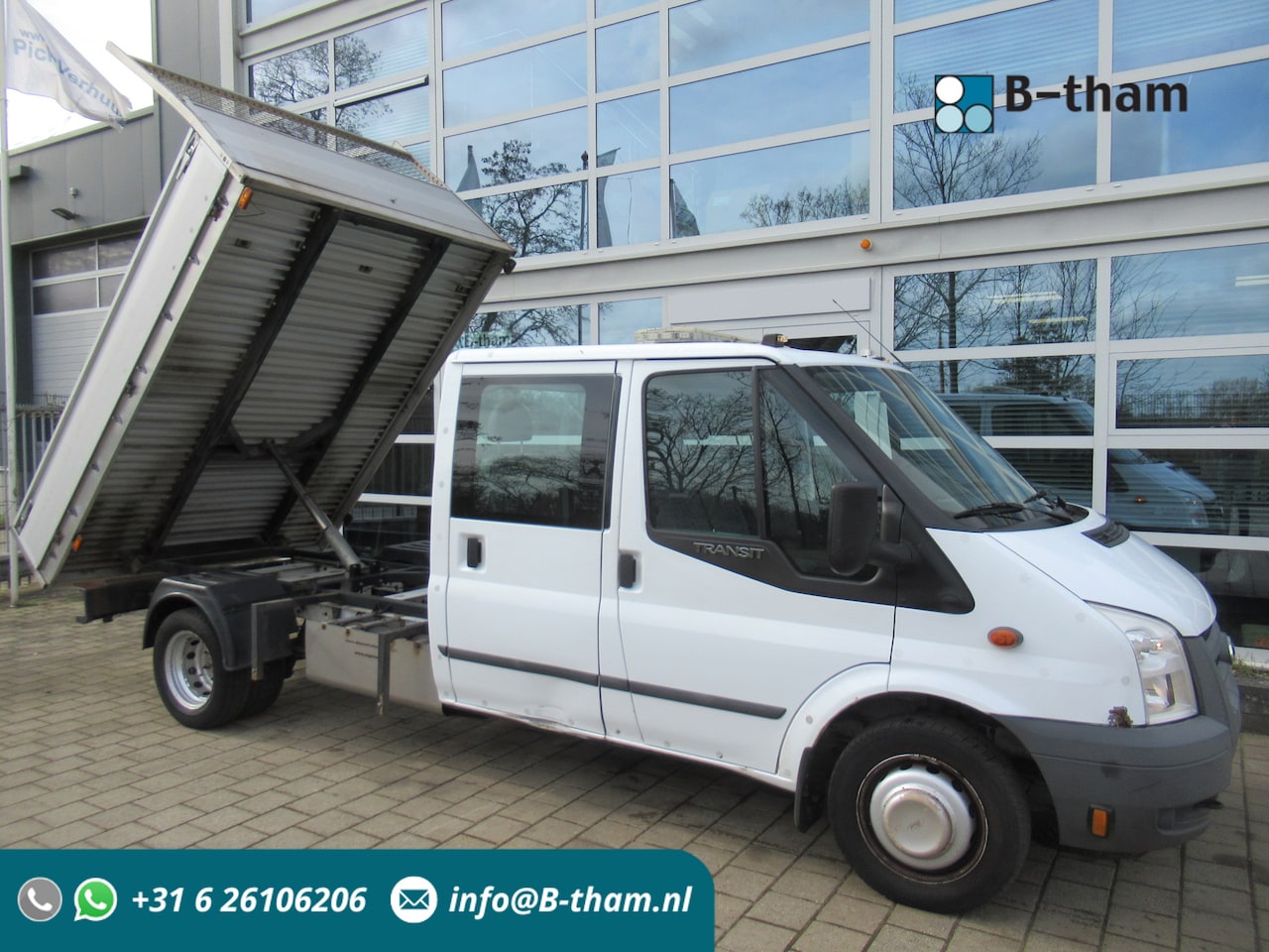 Ford Transit - 350 2.3i Benzine 107KW + CNG DOKA Kipper Dubbelcabine - AutoWereld.nl