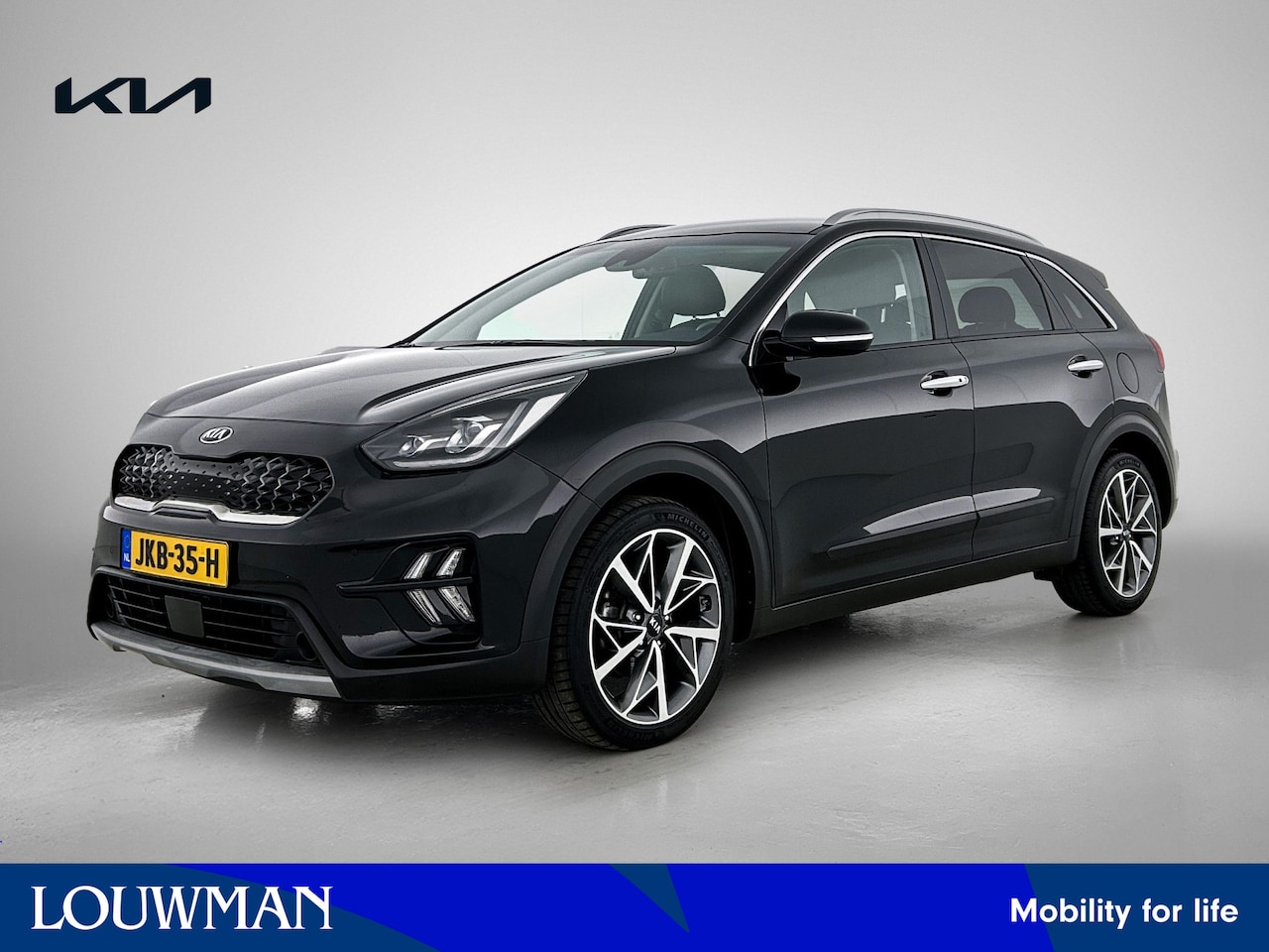 Kia Niro - 1.6 GDi Hybrid DynamicPlusLine Limited 18 " velgen | stoel en stuurwielverwarming | JBL | - AutoWereld.nl