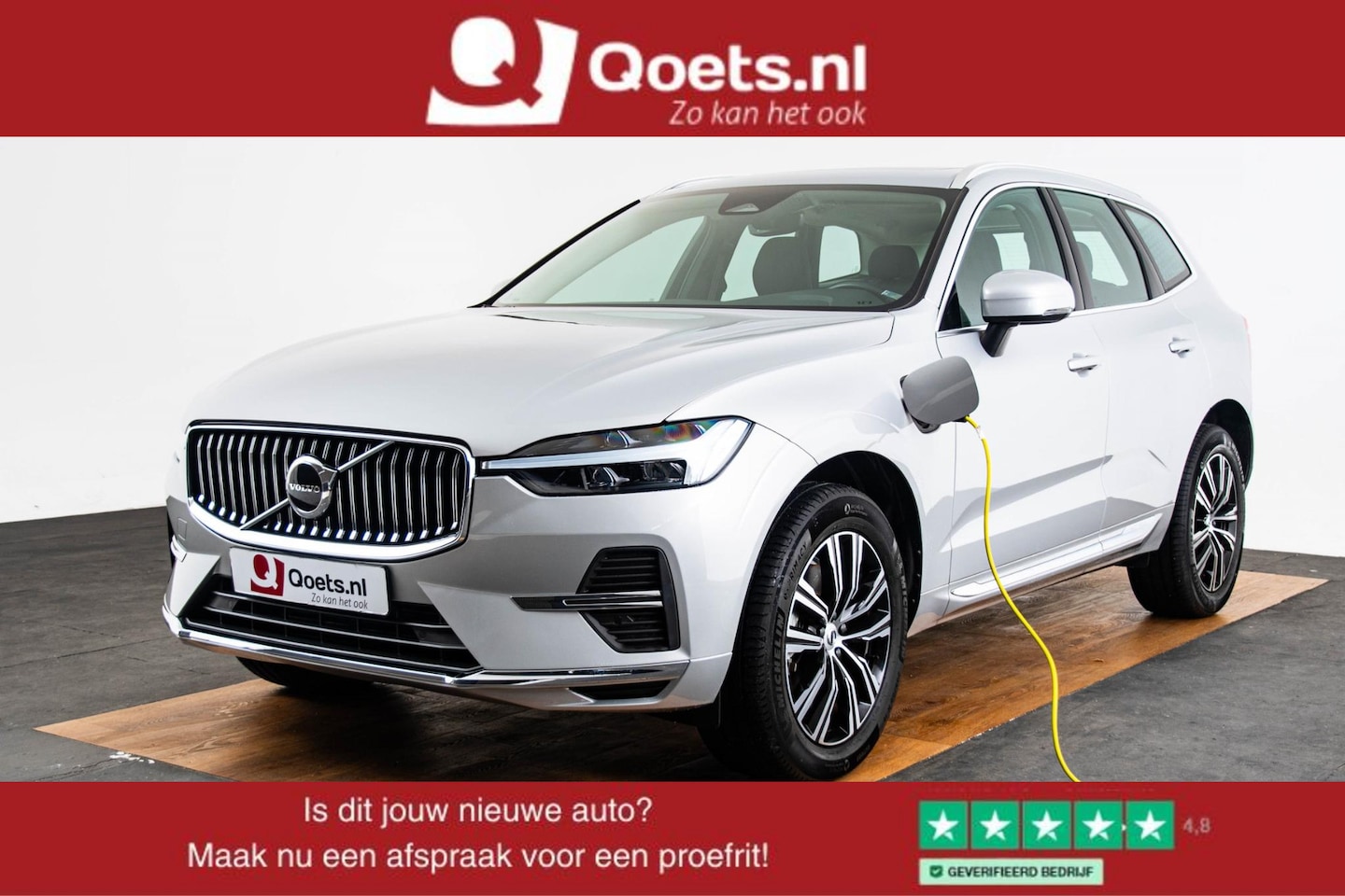 Volvo XC60 - 2.0 T6 Plug-in hybrid AWD Plus Bright Panoramadak - Keyless Drive - Ambienteverlichting ui - AutoWereld.nl