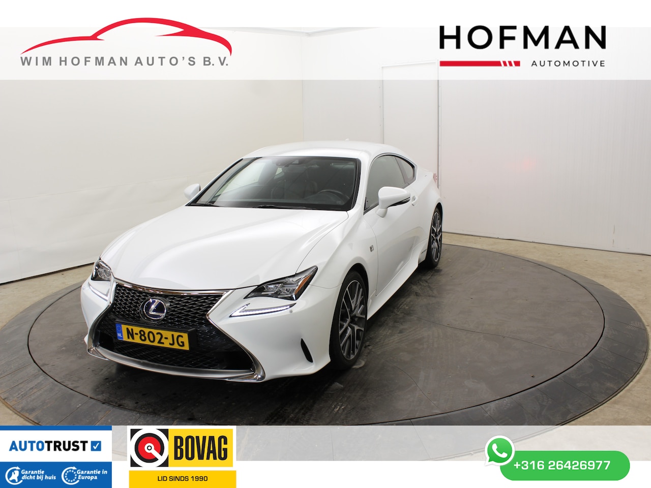 Lexus RC - 300h F SPORT 10 jaar Lexus garantie | Dodehoek | Keyless | Stoel vent. - AutoWereld.nl