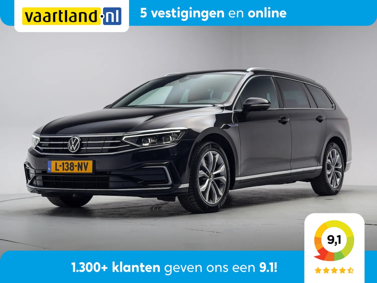 Volkswagen Passat Variant - 1.4 TSI PHEV GTE Business Aut. [ Navi Virtual 360°Cam Trekhaak ] - AutoWereld.nl