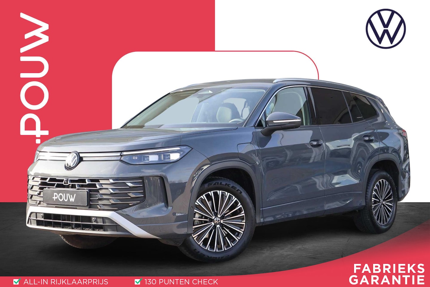 Volkswagen Tayron - 1.5 eHybrid 204pk Elegance | SoH 100% | Trekhaak | 360 Camera | Navigatie | Adaptive Cruis - AutoWereld.nl