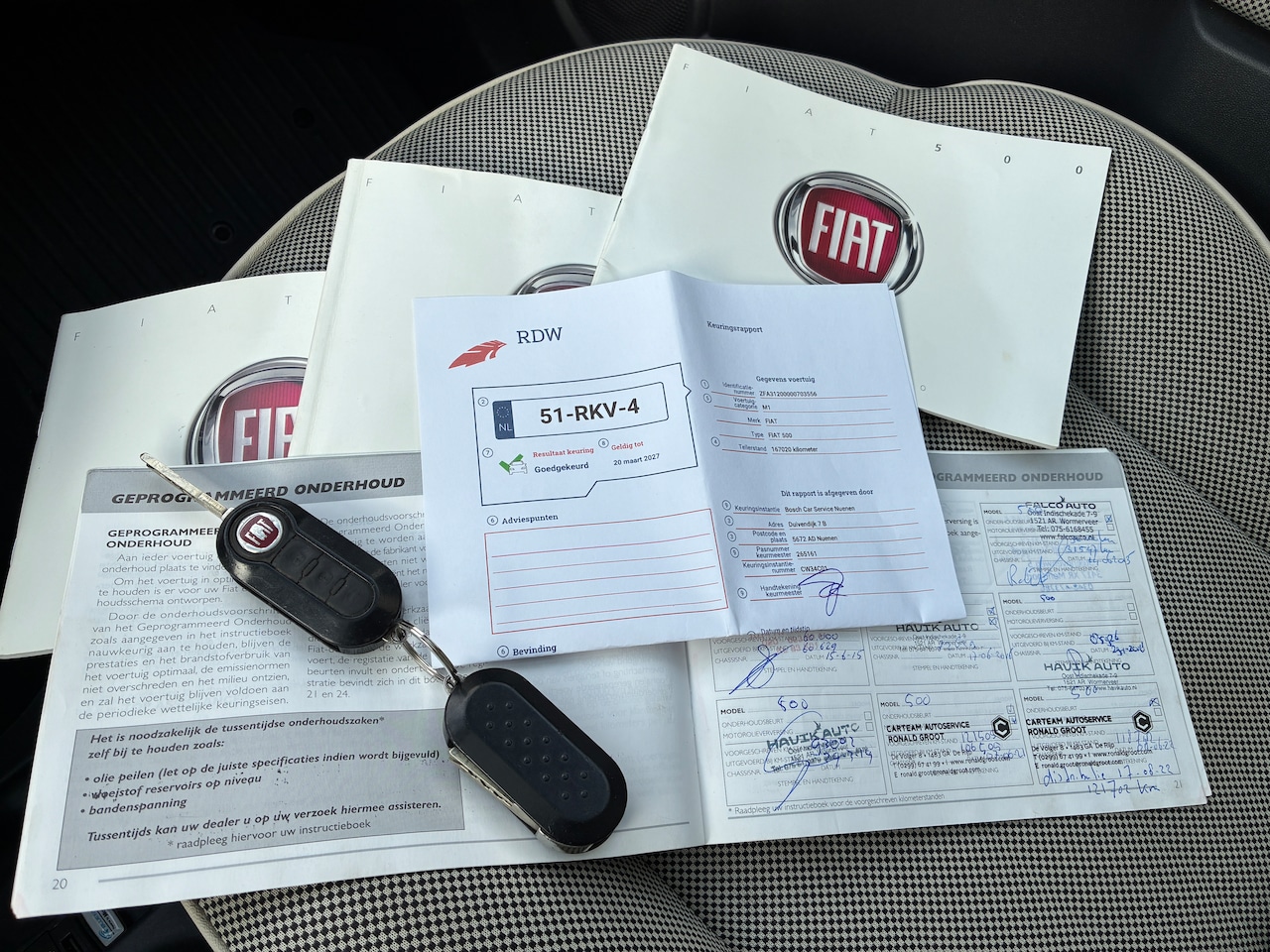 Fiat 500 - 1.2 Lounge Automaat, Nieuwe Distributie/Banden!