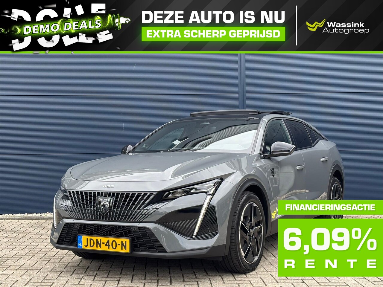 Peugeot 408 - 58kWh 210pk GT Avantage | Focal | Schuifdak | Matrix-LED | 19 inch | 360 camera | Stoelver - AutoWereld.nl