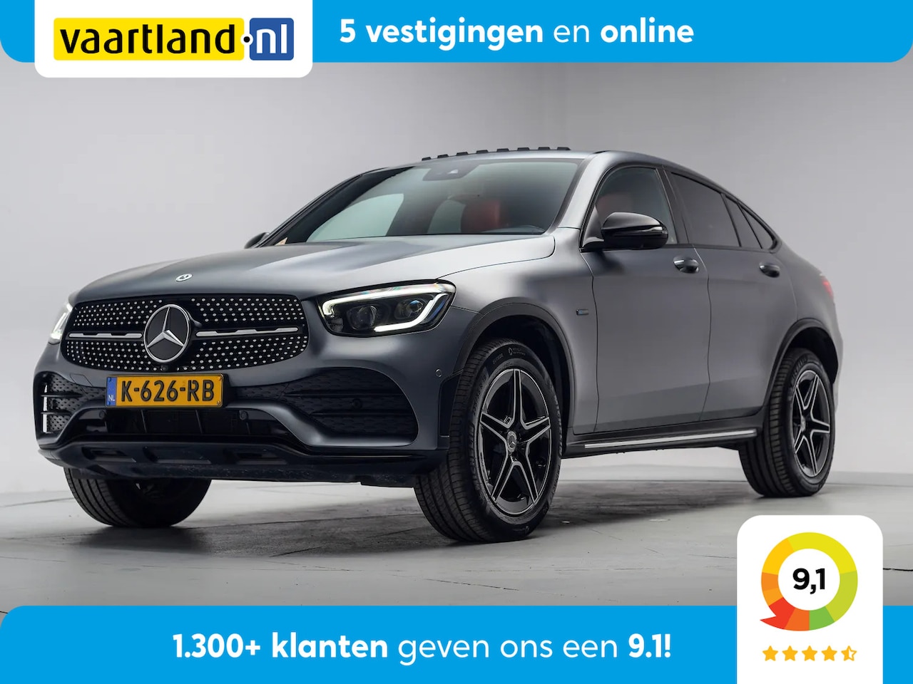Mercedes-Benz GLC-klasse Coupé - 300e 4MATIC AMG Night Premium Plus [ Burmester Leder Schuifdak 360°cam ] - AutoWereld.nl