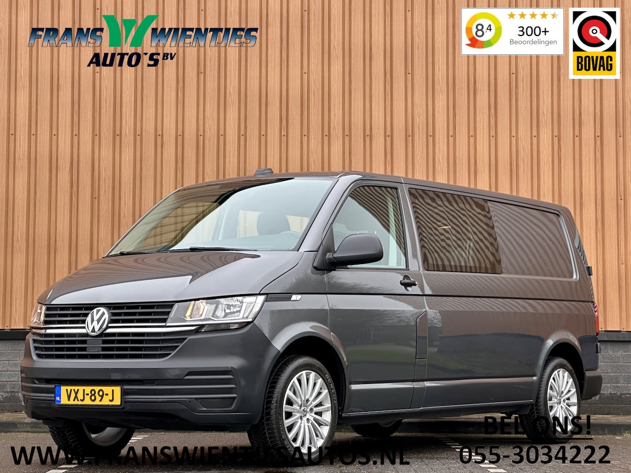 Volkswagen Transporter - 2.0 TDI L2H1 DC 28 Economy Business | 5 Persoons | Apple Carplay | Android Auto | Originee - AutoWereld.nl